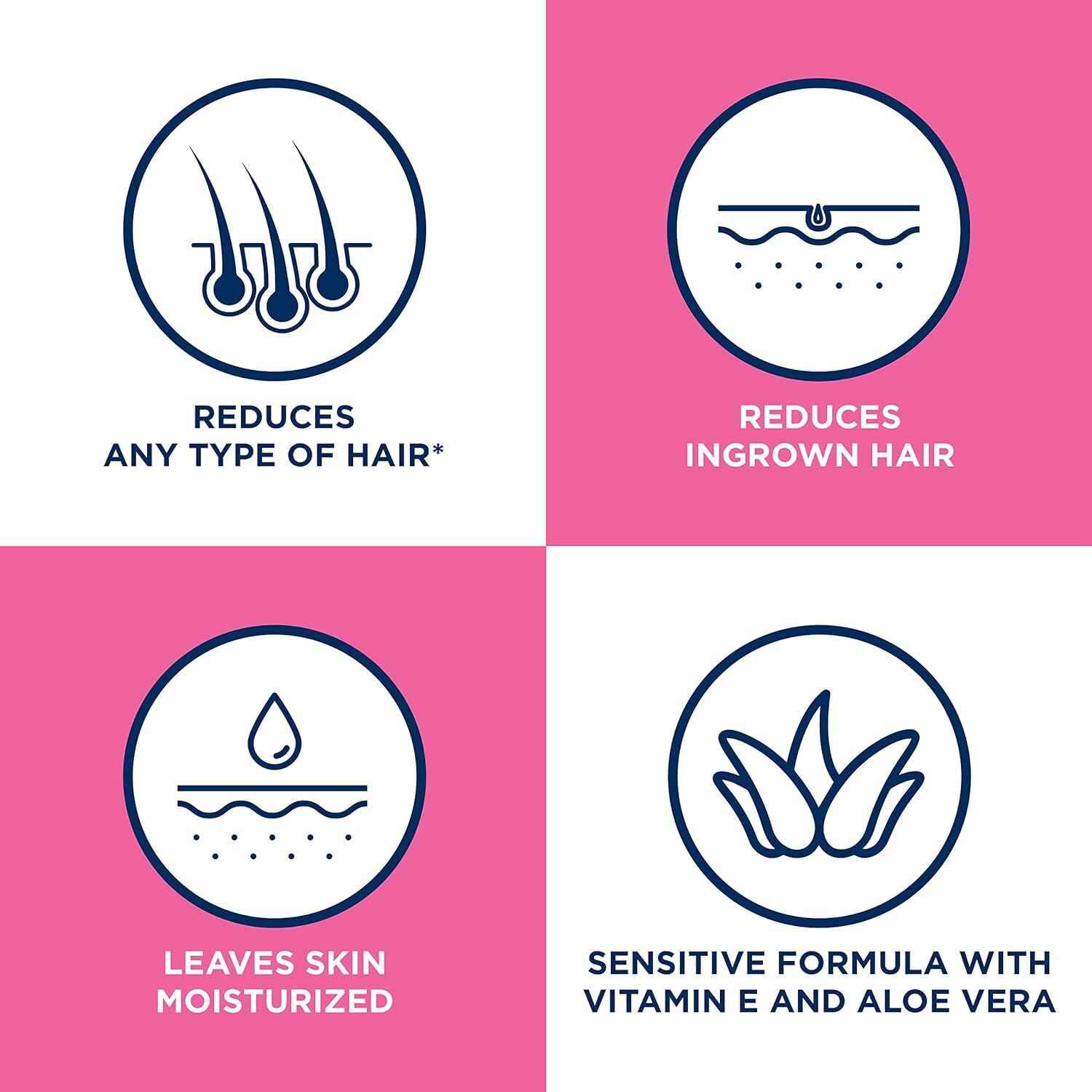 Fast Acting Gel Cream Hair Remover Veet Hair Remover Women 6.78 oz (Pack of 3)