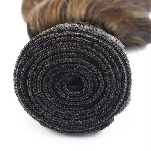 22 24 26 inch Highlight Bundles Human Hair Brown Water Wave Bundle 4/27 Human Hair Bundles Honey Blonde Water Wave Bundle