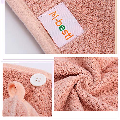 Microfiber Hair Towel Wrap 2-Pack Quick Dry Anti-Frizz