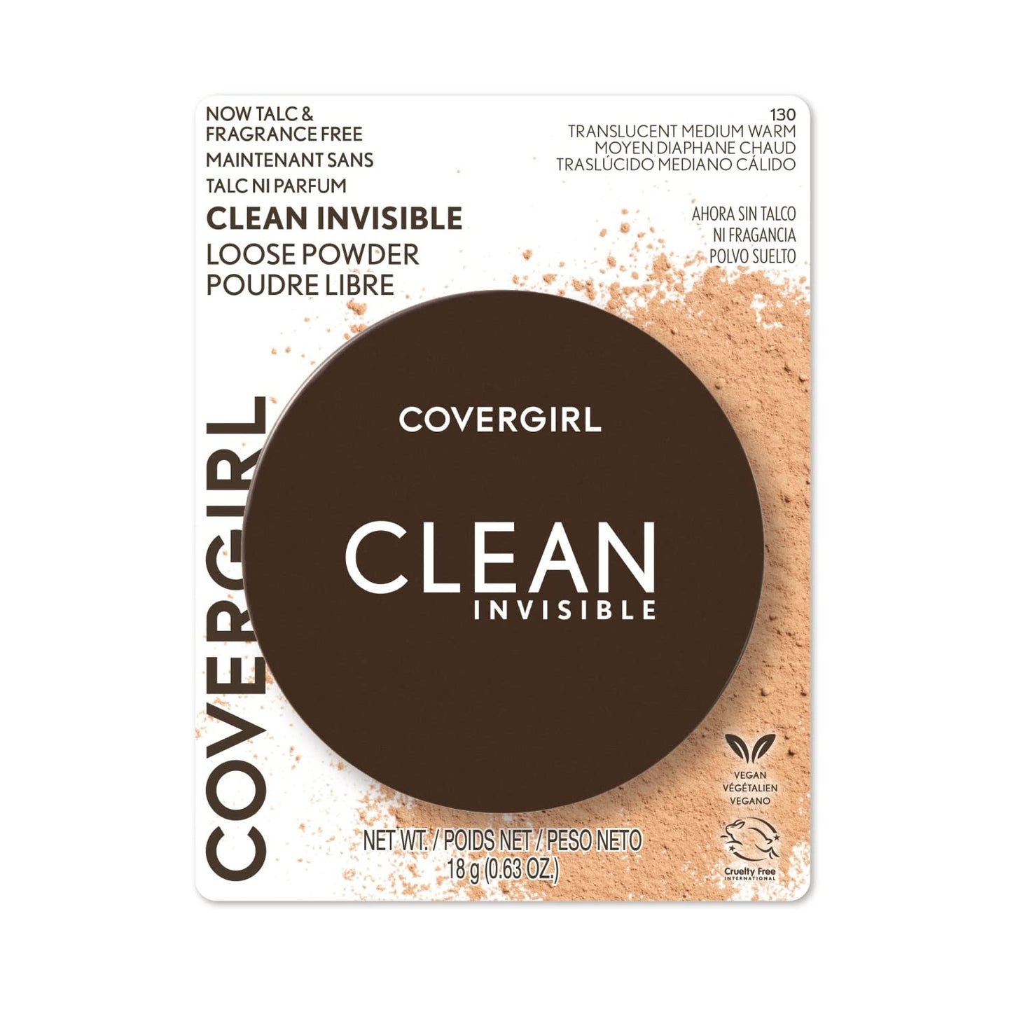 COVERGIRL Clean Invisible Loose Powder Vegan Setting Powder Bundle - Translucent Medium Warm 20g & Translucent Medium 20g