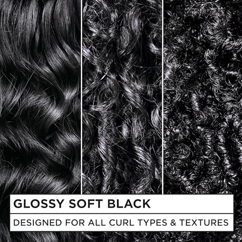 Garnier Nutrisse 0% Ammonia Glossy Curl Hair Dye CR2 Soft Black - Pack of 2
