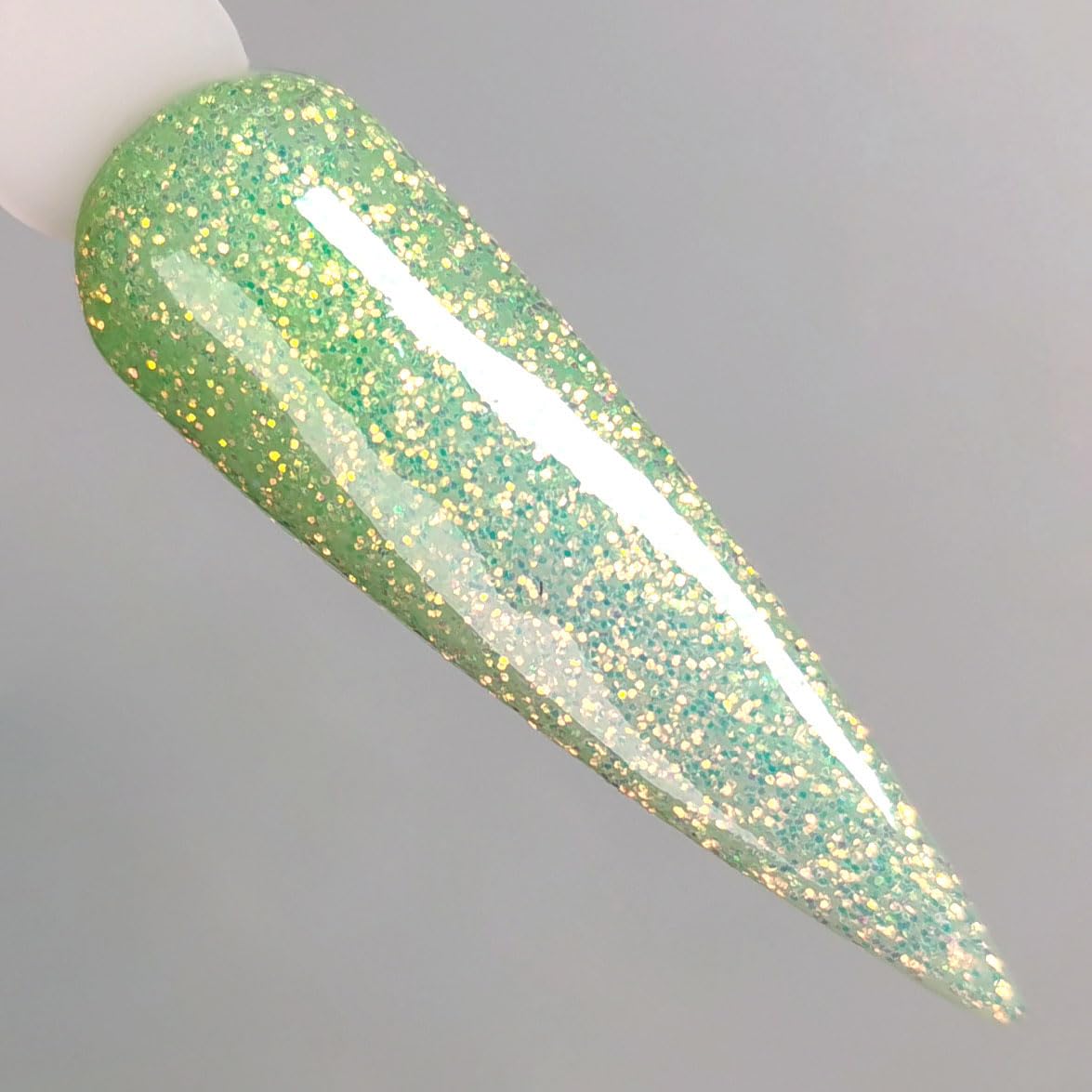 Glow in the dark Glitter Acrylic Nail Powder Green Colors 1OZ (AP073) for Spring Nail Art Design