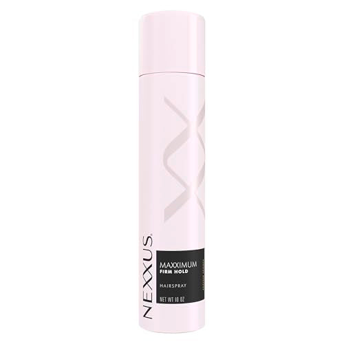 Nexxus Styling Spray Maxximum Finish Firm Hold Hairspray Powered by STYLEPROTECT Technology 10 oz | for Control, Hold, Hairspray, for Women, Hair Styling, Pink