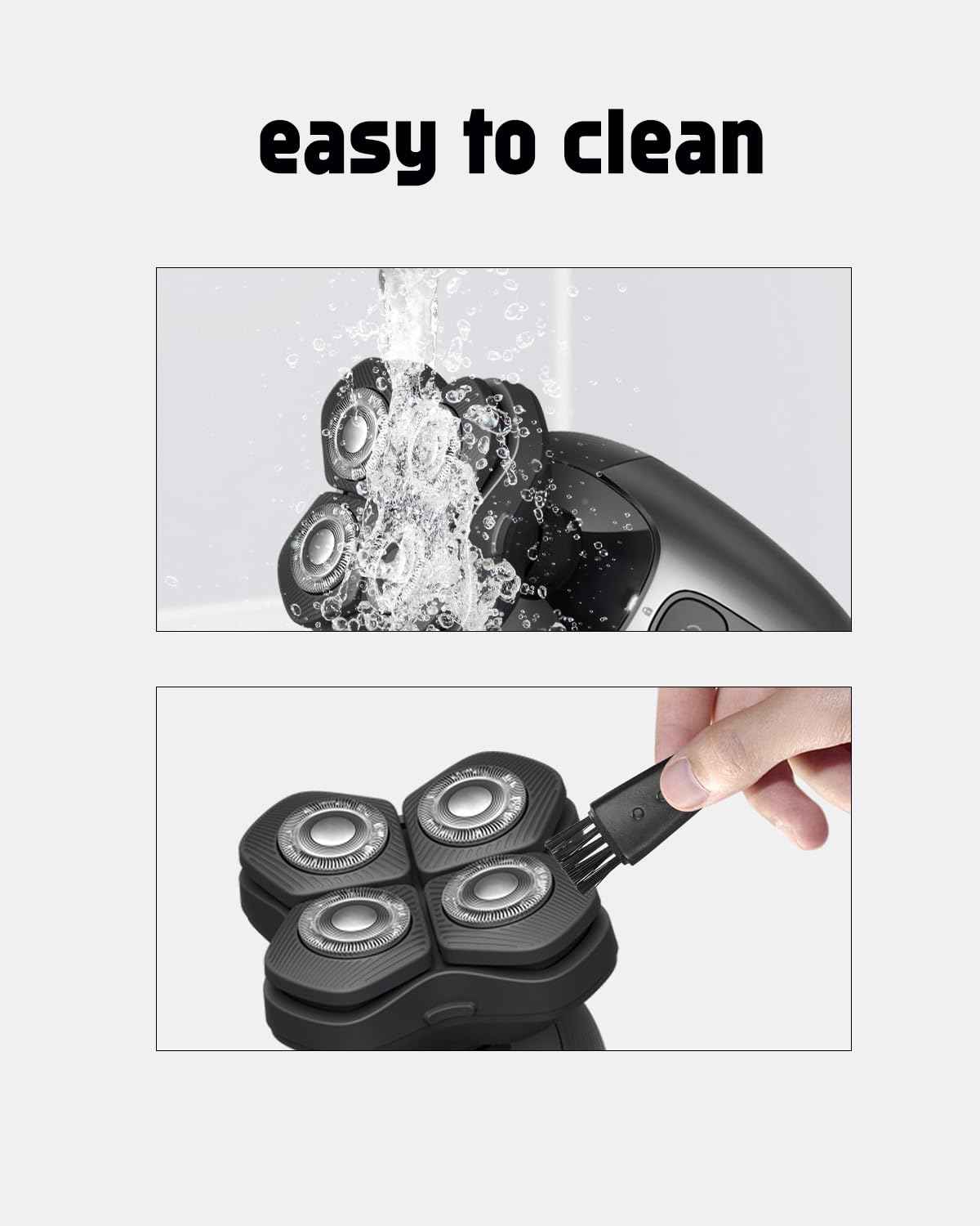 Norelco Head Shaver Replacement Heads Compatible with Philips Head Shaver Pro HS5980 HS7980 HS9980, 8PCS HS740 Blade Refill, 2 Cleaning Brush