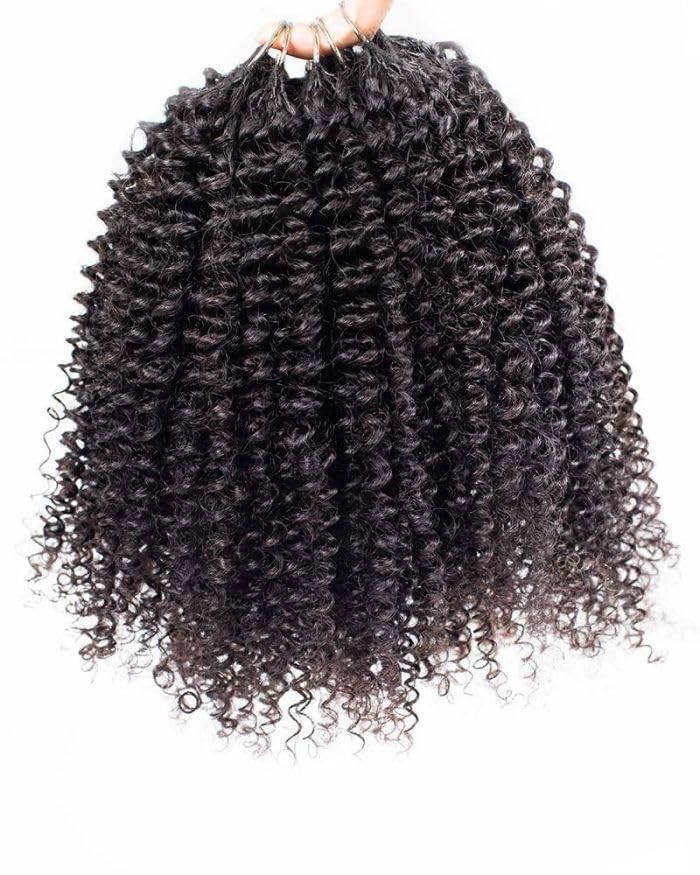 Kinky Curly Crochet Human Hair 14 Inch 100g
