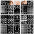 Henna Tattoo Stencils 16 Sheets 350+ Patterns Reusable