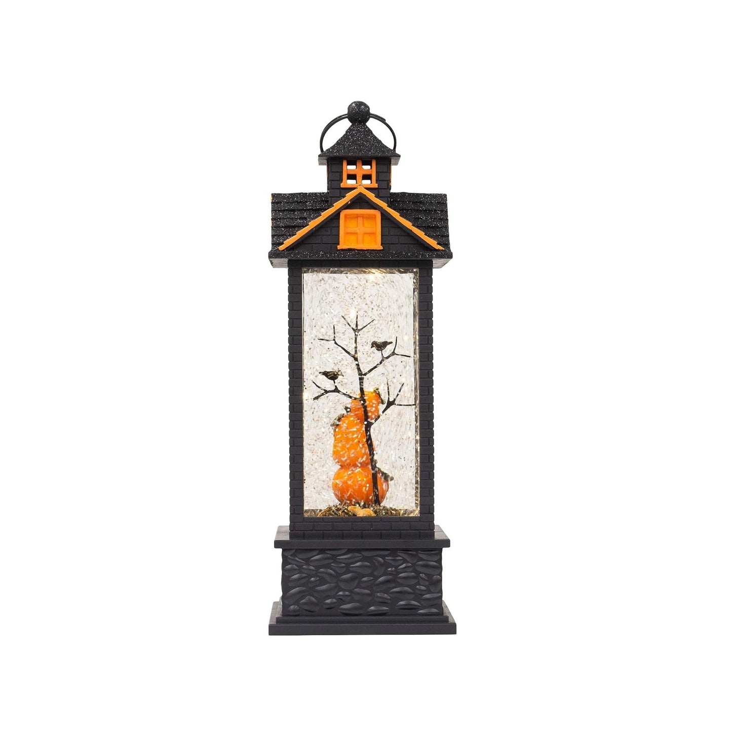 Halloween Décor by Roman, Giftware Collection, Pumpkin, Ghost, Witch, Skull, Spider, Trick or Treat, 11.75" H LED Swirl Lantern (11x4x4)