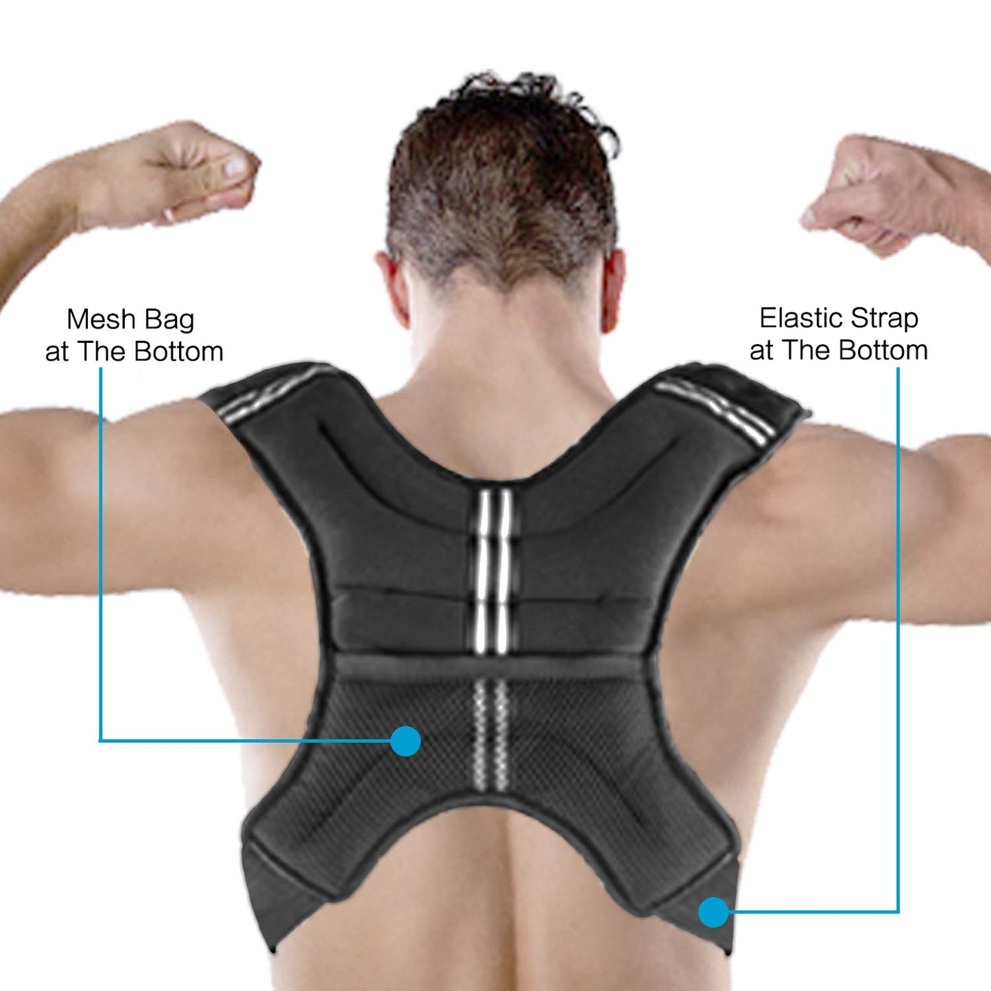 Henkelion Weighted Vest Weight Vest for Men Women Kids Weights Included, Body Weight Vests Adjustable for Running, Training Workout, Jogging, Walking