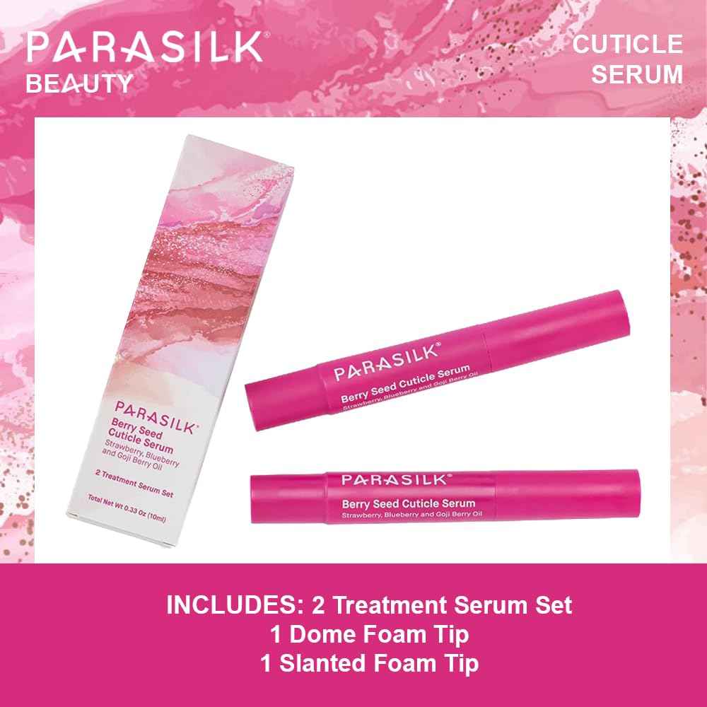 Parasilk Beauty Berry Seed Cuticle Serum. Superior Antioxidant Oils. Soothe, Hydrate, and Rejuvenate Dry Cuticles