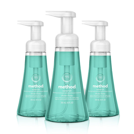 Method Foaming Hand Soap, Waterfall, Biodegradable Formula, 10 fl oz (Pack of 3)