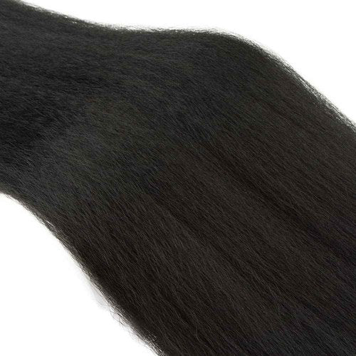 1B Kinky Straight Bundles Human Hair 32 Inch Natural Black Yaki Straight Bundle Human Hair Extensions Unprocessed Virgin Remy Hair 1 Bundle 50 Gram Per Bundle For Women