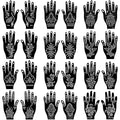 24 Sheets Henna Tattoo Stencils Kit – Mehndi Hand Templates