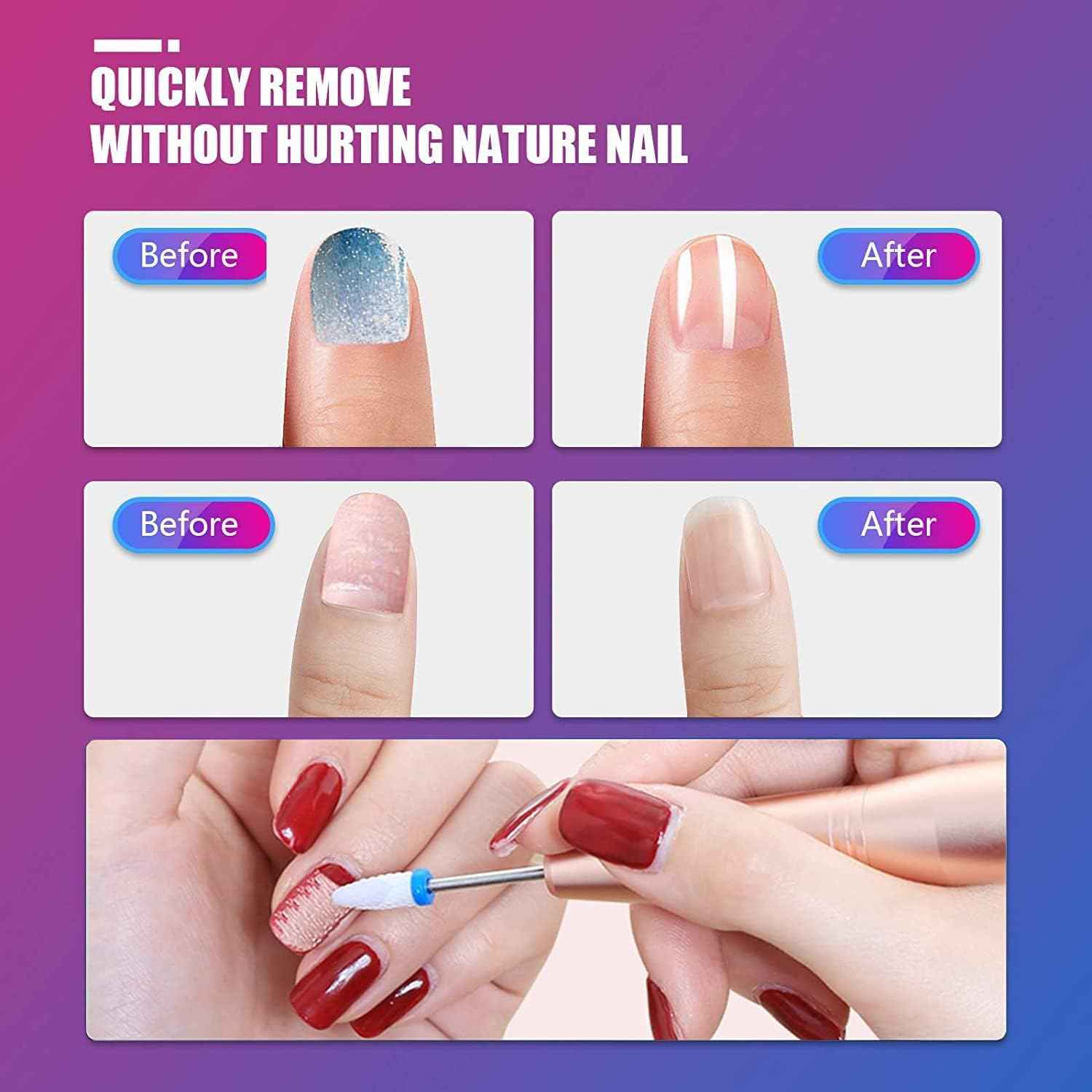 Nail Drill Bits Set with Storage Case: 30pcs 3/32 Inch Carbide Diamond Ceramic Professional Salon Kit for Acrylic Nails, Multi-Function for Women Nail Artists Manicure Pedicure (Pink)