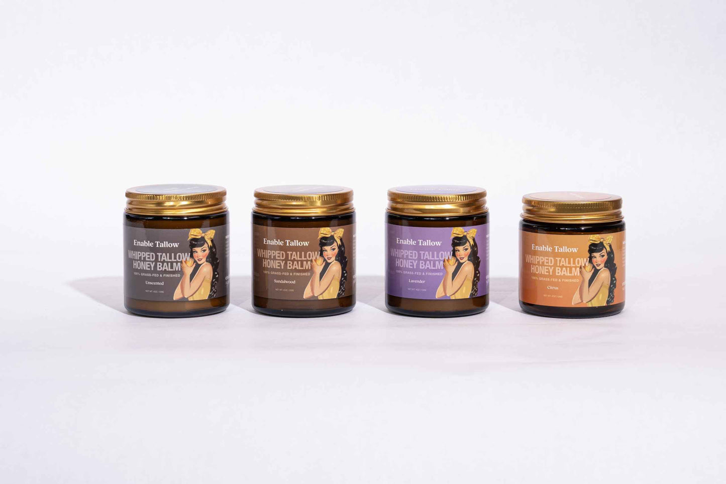 Enable Tallow Face & Body Cream – Whipped Beef Tallow & Manuka Honey Balm for Dry Skin, Eczema & Sensitive Skin – Natural Moisturizer, Lavender Scent, 4oz