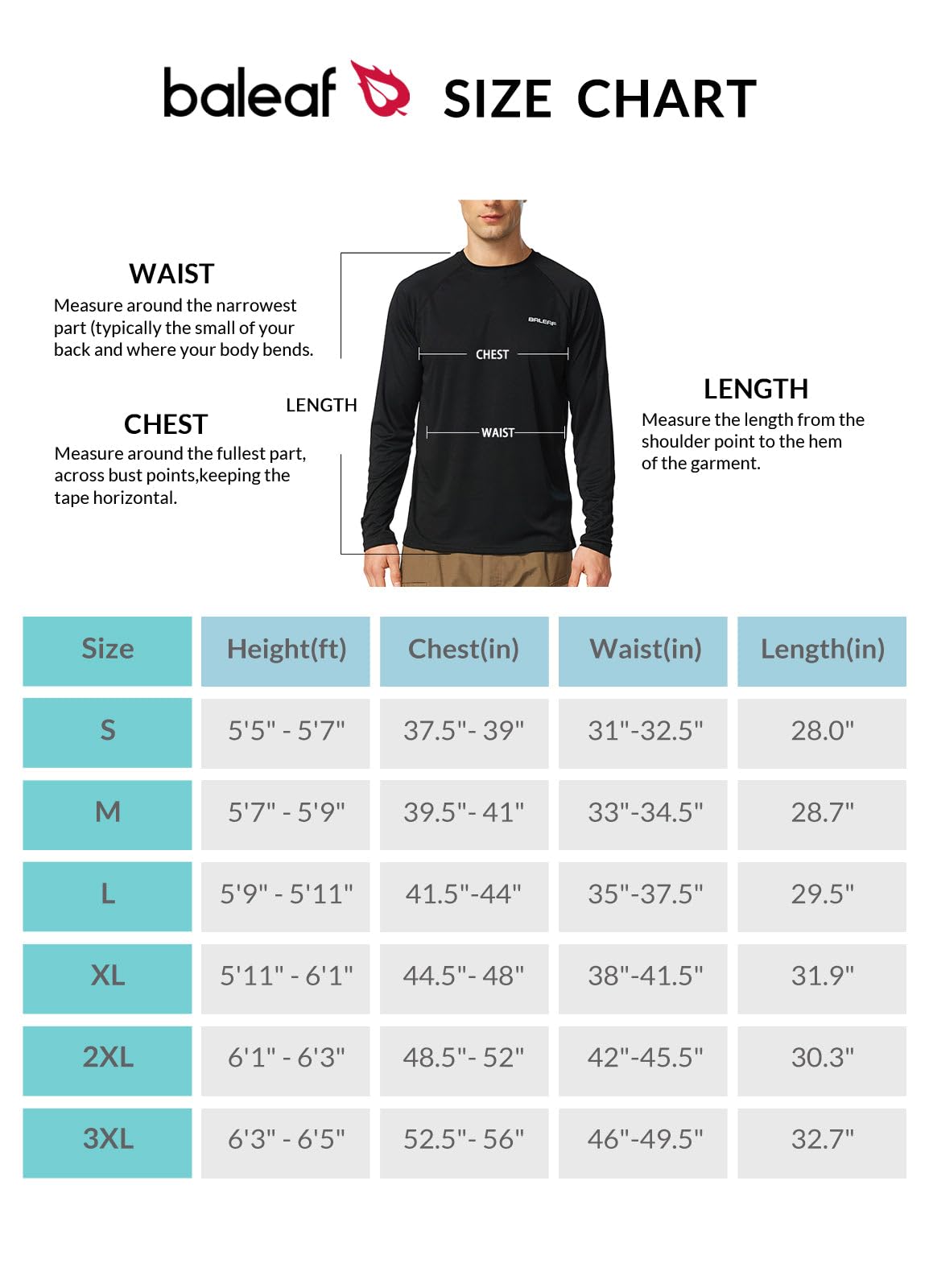 BALEAF Men's Long Sleeve Running Shirts Workout Tops Quick Dry SPF Rash Guard Lightweight Hiking Sun Protection t Shirt Sublime Green XL