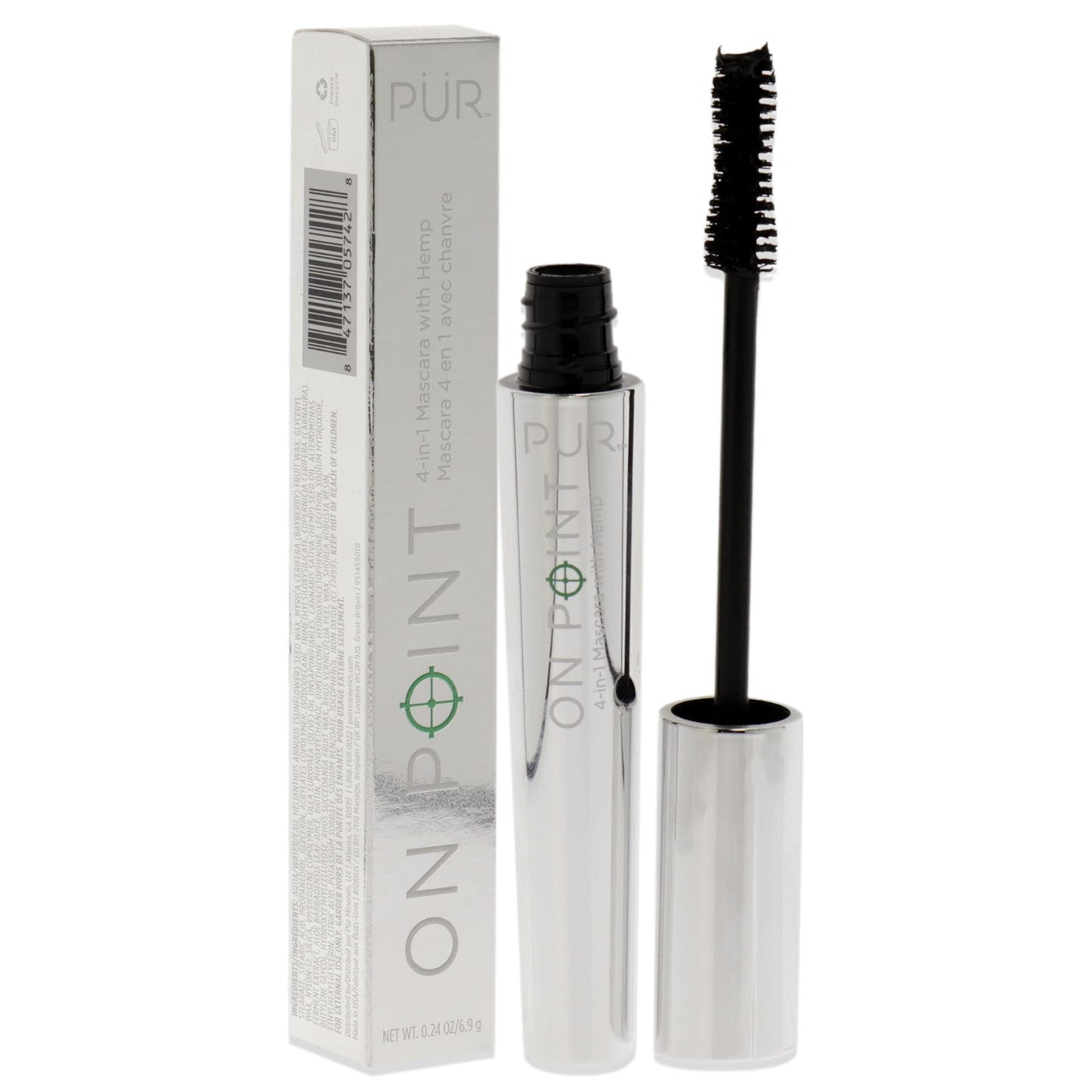 PÜR MINERALS On Point Mascara with Hemp, 1 ct.