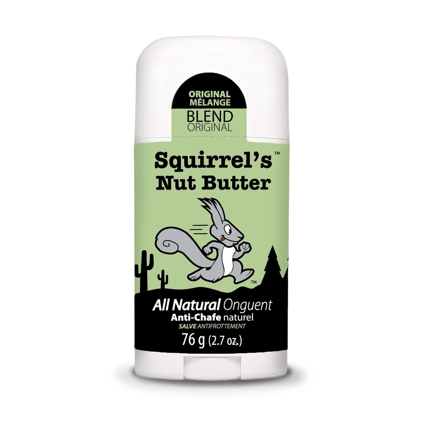 Squirrel's Nut Butter All Natural Anti Chafe Salve, Stick Applicator, 2.7 oz