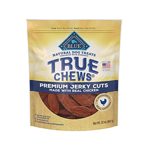 Blue Buffalo True Chews Premium Jerky Cuts Natural Dog Treats, Chicken 32 oz bag