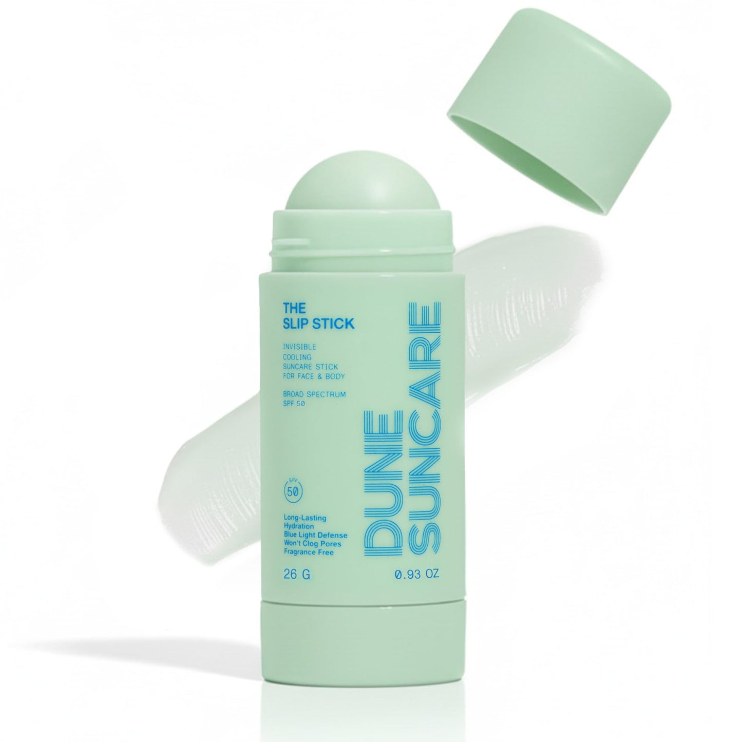 The Slip Stick SPF 50 Invisible Ultra Hydrating Cooling Sunscreen Stick – Fragrance-Free, Clean-Chemical Sunscreen for Face & Body – Vegan, Non-Greasy, Non-Waxy & No White Cast