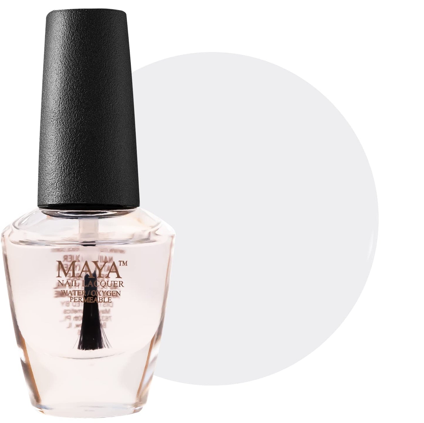 MAYA Cosmetics Halal Breathable Quick Dry Nail Polish, Vegan and Cruelty Free, Oxygen & Water Permeable Nail Lacquer, Non Toxic Gentle On Nails, Top Coat