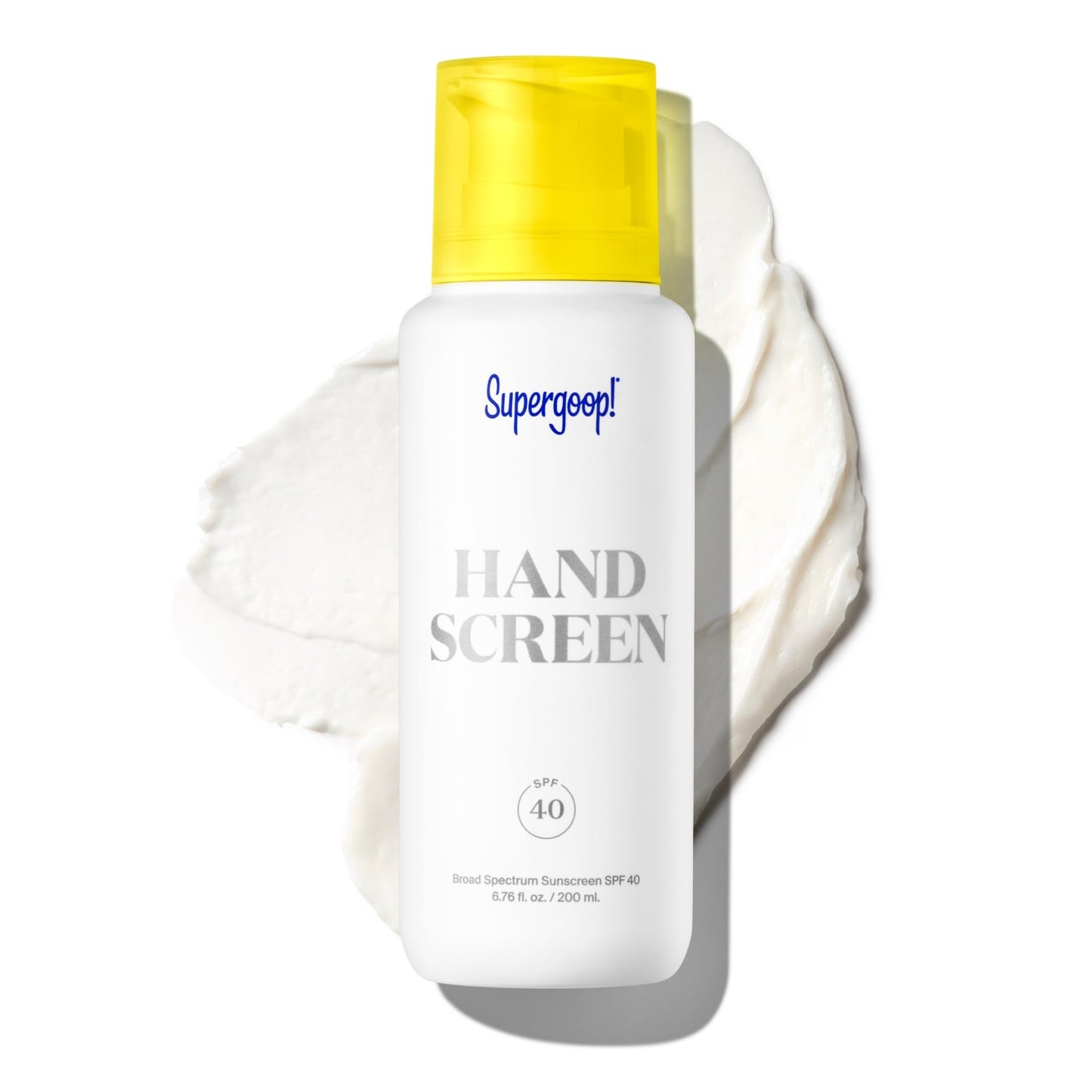 Supergoop! Handscreen SPF 40, 6.76 fl oz - Preventative, SPF Hand Cream For Dry Cracked Hands - Fast-Absorbing ingredients, Non-Greasy Formula - With Sea Buckthorn, Antioxidants & Natural Oils