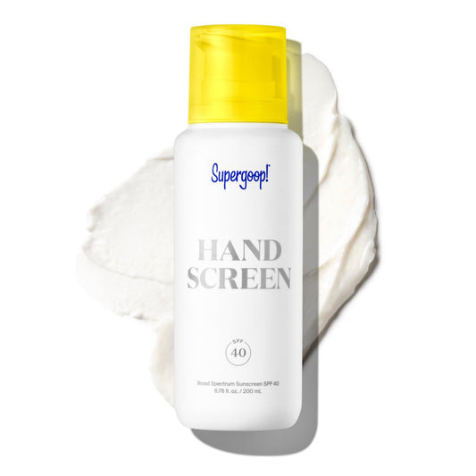 Supergoop! Handscreen SPF 40, 6.76 fl oz - Preventative, SPF Hand Cream For Dry Cracked Hands - Fast-Absorbing ingredients, Non-Greasy Formula - With Sea Buckthorn, Antioxidants & Natural Oils