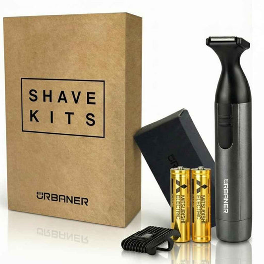 URBANER Mustache Trimmer – Cordless, Waterproof & Adjustable, 0.5–14mm Precision Settings, Lightweight Grooming Clipper with Japanese Steel Blade for Travel Use, Beard Trimmer for Men, Hair Clippers