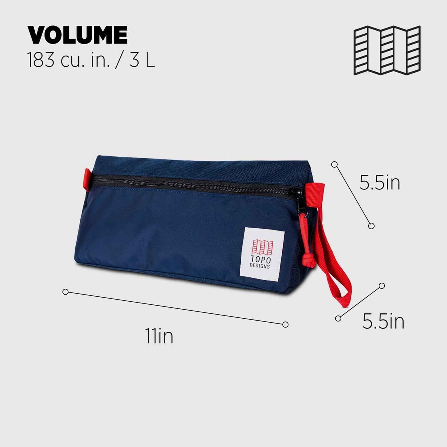 Topo Designs Dopp Kit - Navy/navy