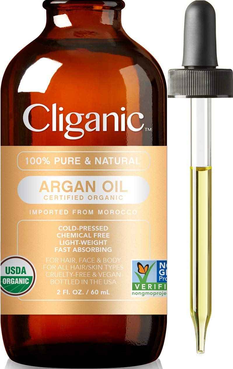 Cliganic Organic Carrier Oils Quad: Castor, Jojoba, Argan & Rosehip