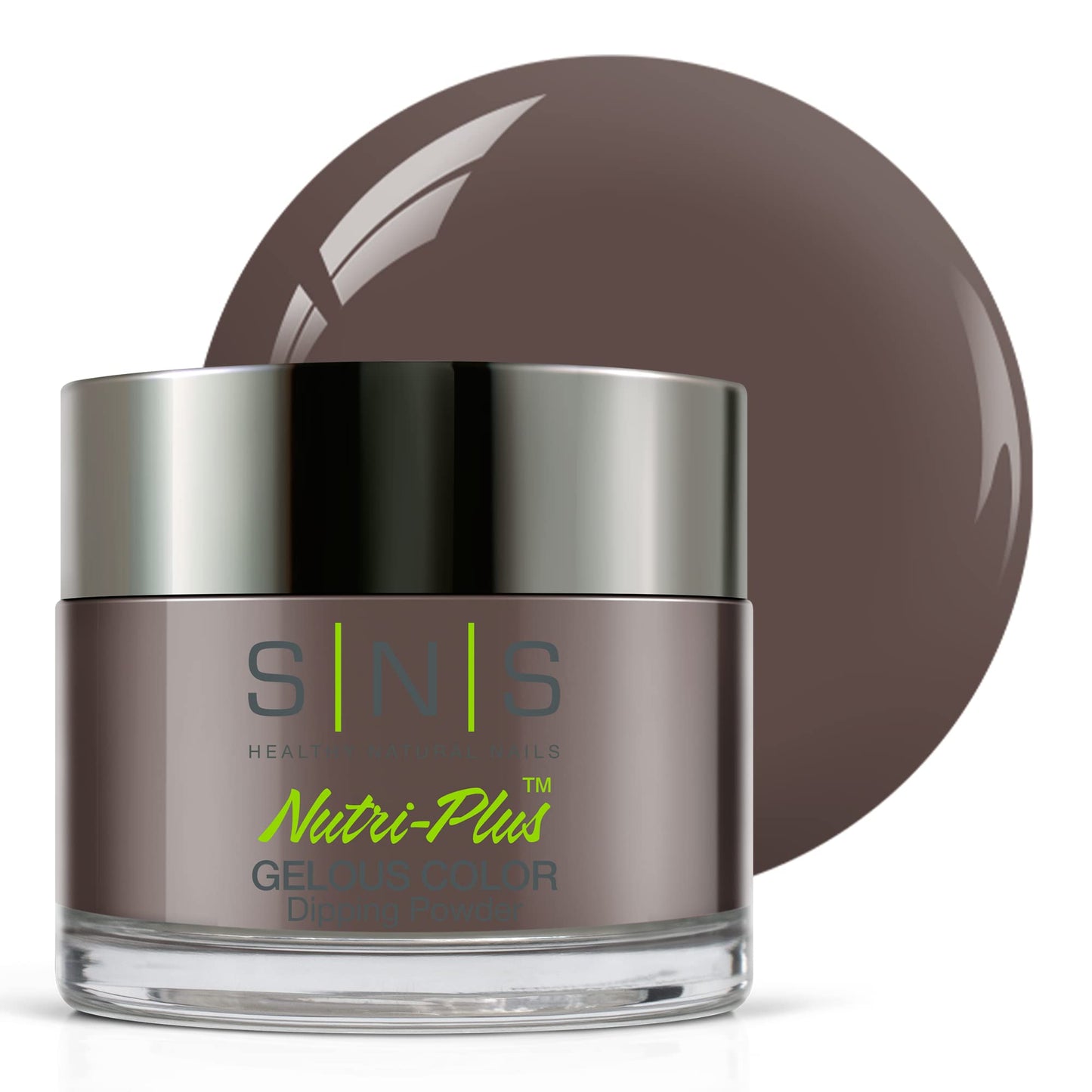 SNS Nail Dip Powder, Gelous Color Dipping Powder - Hinoki Cypress (Brown/Taupe) - Long-Lasting Acrylic Nail Color & Polish Lasts 14 Days - Odor-Free & No UV Lamp - 1oz