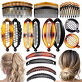 18-Piece Hair Clip Set with Banana Clips & Hair Combs