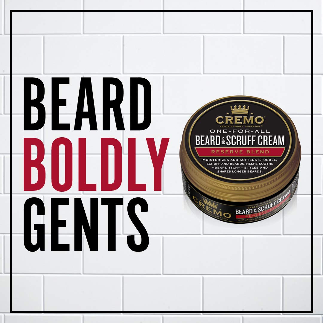 Cremo Beard & Scruff Cream, Distiller's Blend (Reserve Collection), 4 oz - Soothe Beard Itch, Condition and Offer Light-Hold Styling for Stubble and Scruff (Product Packaging May Vary) 0 fluid ounces