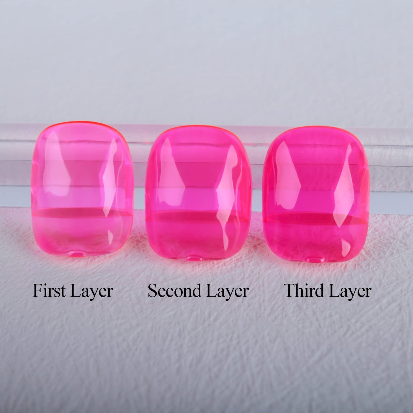 Imtiti Neon Gel Nail Polish, 1 Pcs Clear Neon Pink gel nail polish Color Soak Off Gel Polish Nail Art Manicure Salon DIY Nail Lamp Gel Nail Design 0.5 fl oz