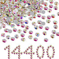 Beadsland Flatback Rhinestones Bulk,14400pcs Crystal AB Rhinestones for Nails Crafts Clothes DIY Decoration, Crystal AB, SS20, 4.6-4.8mm