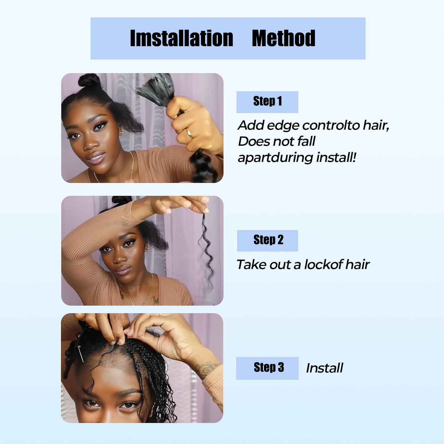 Dabork Human Braiding Hair 24 Inch 100g 2 Bundles/Pack Bulk Deep Wave No Weft Human Hair for Boho Box Braids Extensions 99J Burgundy