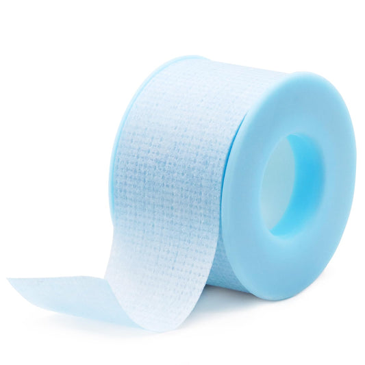 Embagol Lash Tape for Eyelash Extensions Blue Eyelash Tape for Extensions Sensitive Silicone Gel Easy Tear Breathable Medical Microporous Eyelash Extension Tape (0.98in 3.9yd, 1 Roll)