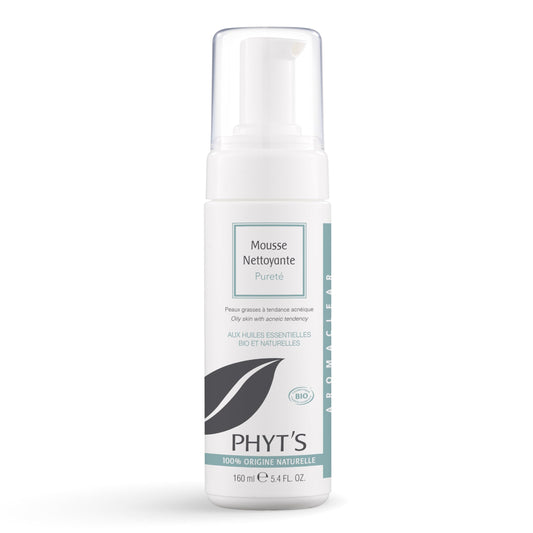 Phyt's Purity Cleansing Foam - Face Wash with Essential Oils - Soap-Free Face Cleanser with Astringent and Purifying Plant Extracts - 5.4 oz