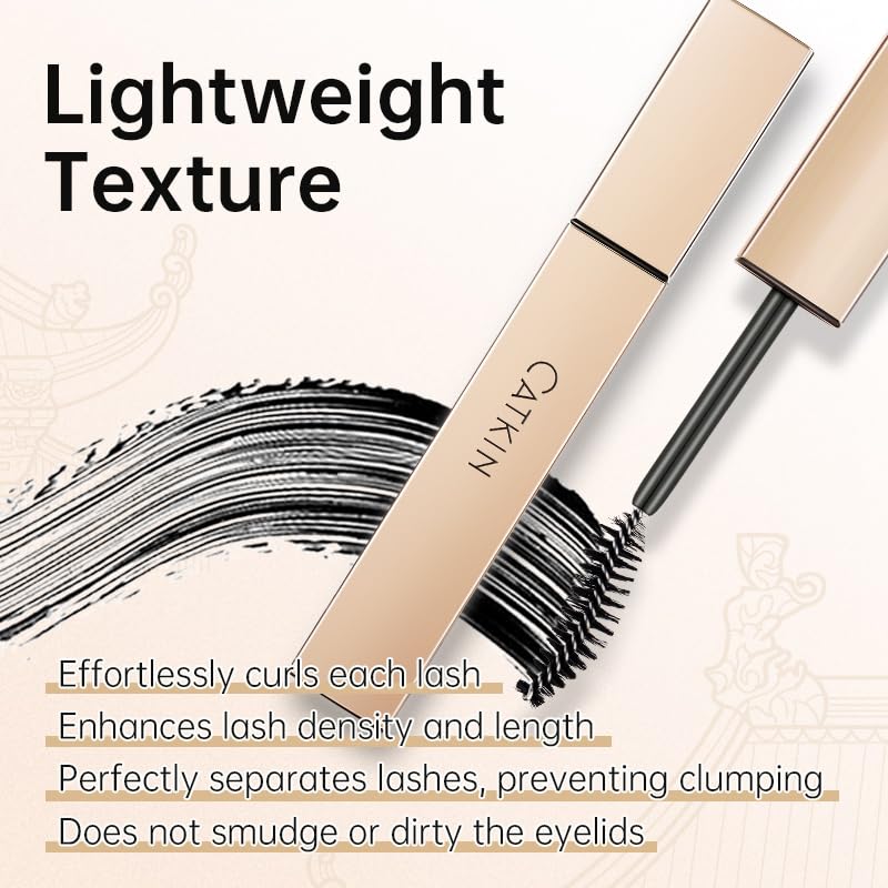 CATKIN Lash Lengthening Mascara - Waterproof, Volumizing Black