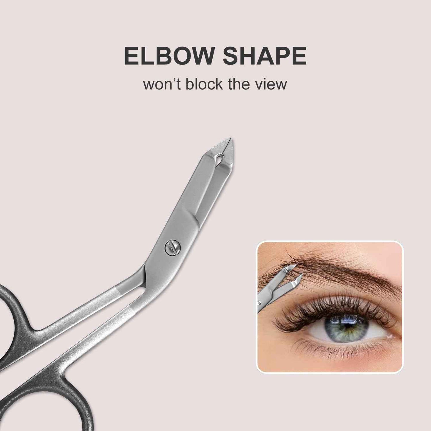 Professional Scissor Tweezer - Premium Quality Stainless Steel Tweezers with Handles, Larger Grabbing Surface Area, Precision Eyebrow Tweezers for Women and Men Facial Hair