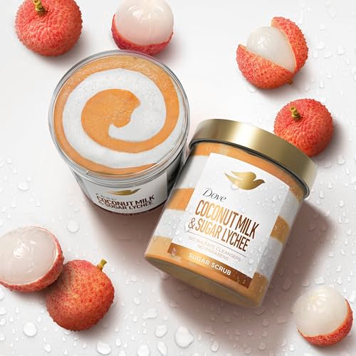 Dove Sugar Body Scrub Coconut & Lychee 15 oz