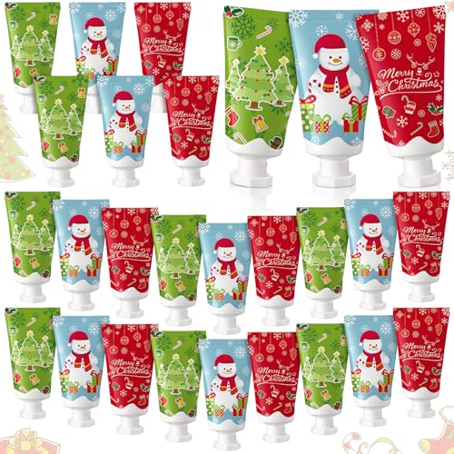 24 Pcs Christmas Lotion bulk Travel Size Body Lotion Natural Fragrance Moisturizing Body Cream for Women Birthday Xmas Gift Stocking Stuffer