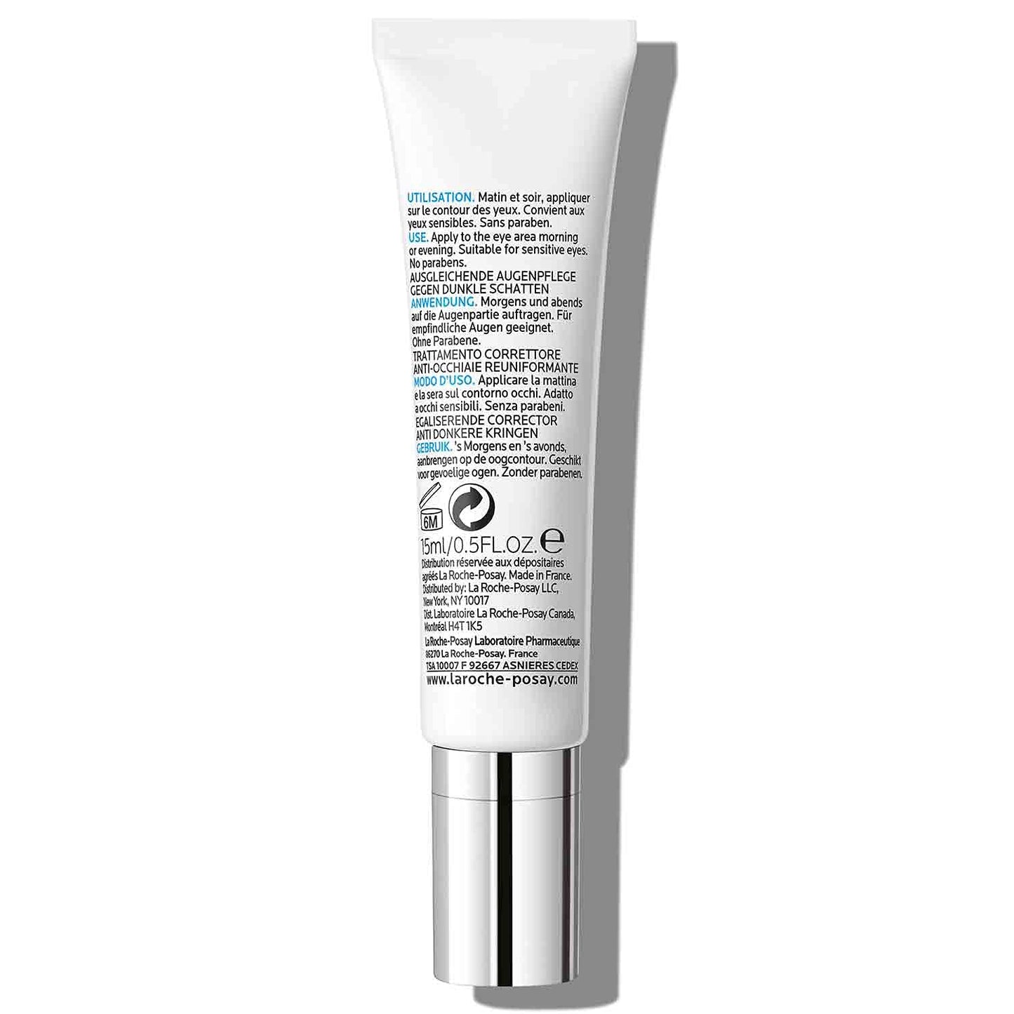 La Roche-Posay Pigmentclar Dark Circles Eye Cream with Caffeine, Brightens Under Eye Area and Targets Dark Circles