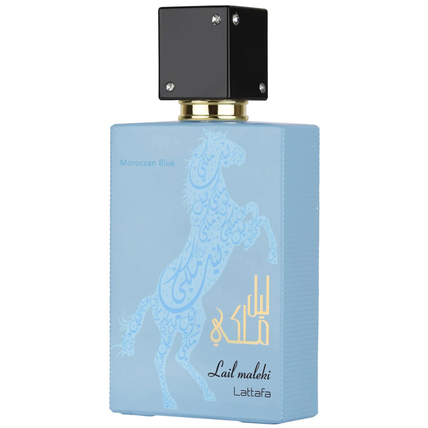 Lattafa Lail Maleki Moroccan Blue – Spicy, Citrusy, Woody, Oud – Eau de Parfum Spray Long-Lasting Fragrance for Unisex, 3.4 Ounce / 100 ml