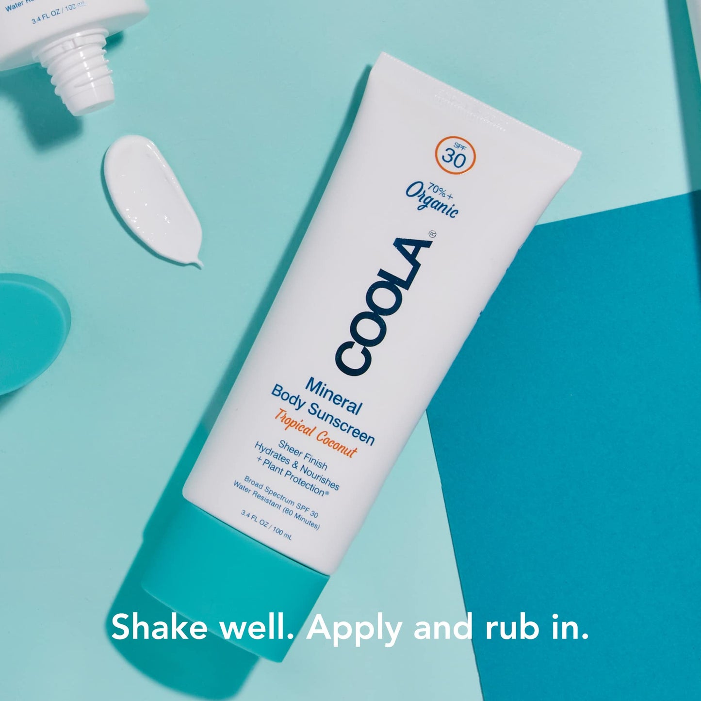 COOLA Organic Mineral Sunscreen SPF 30 Sunblock Body Lotion, Dermatologist Tested Skin Care for Daily Protection, Vegan and Gluten Free, Tropical Coconut, 5 Fl Oz