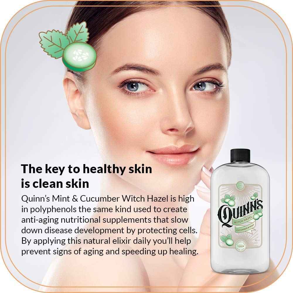 Quinn’s Alcohol Free Witch Hazel Pink Grapefruit & Orange Rind 16 oz. & Quinn’s Alcohol Free Witch Hazel Cucumber & Mint 16 oz.
