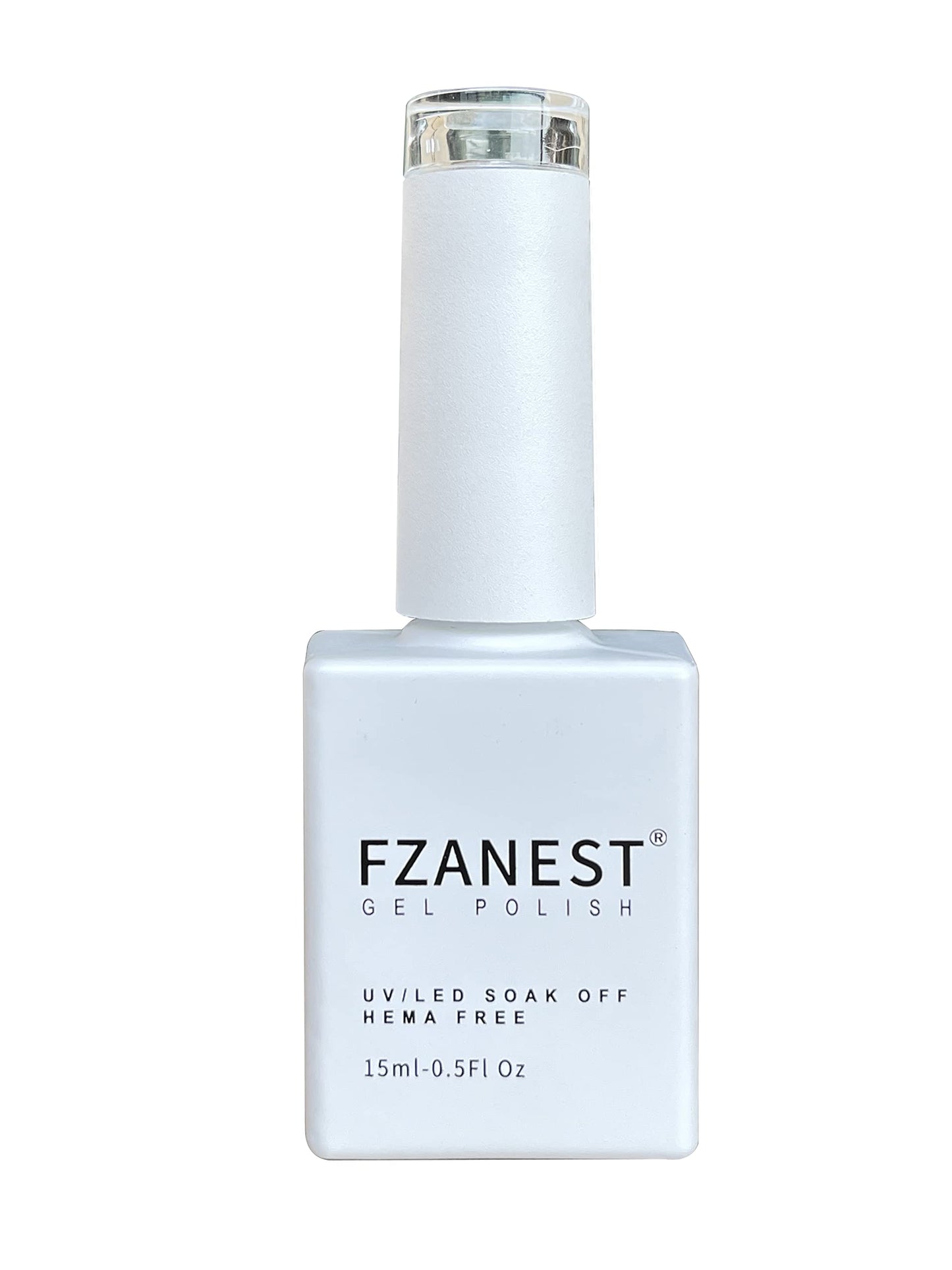 FZANEST Clear Nude Gel Nail Polish,Transparent Natural Nude Sheer Color Gel Polish Good for French Manicure Soak Off Flesh Tone Color UV Gel Hema Free