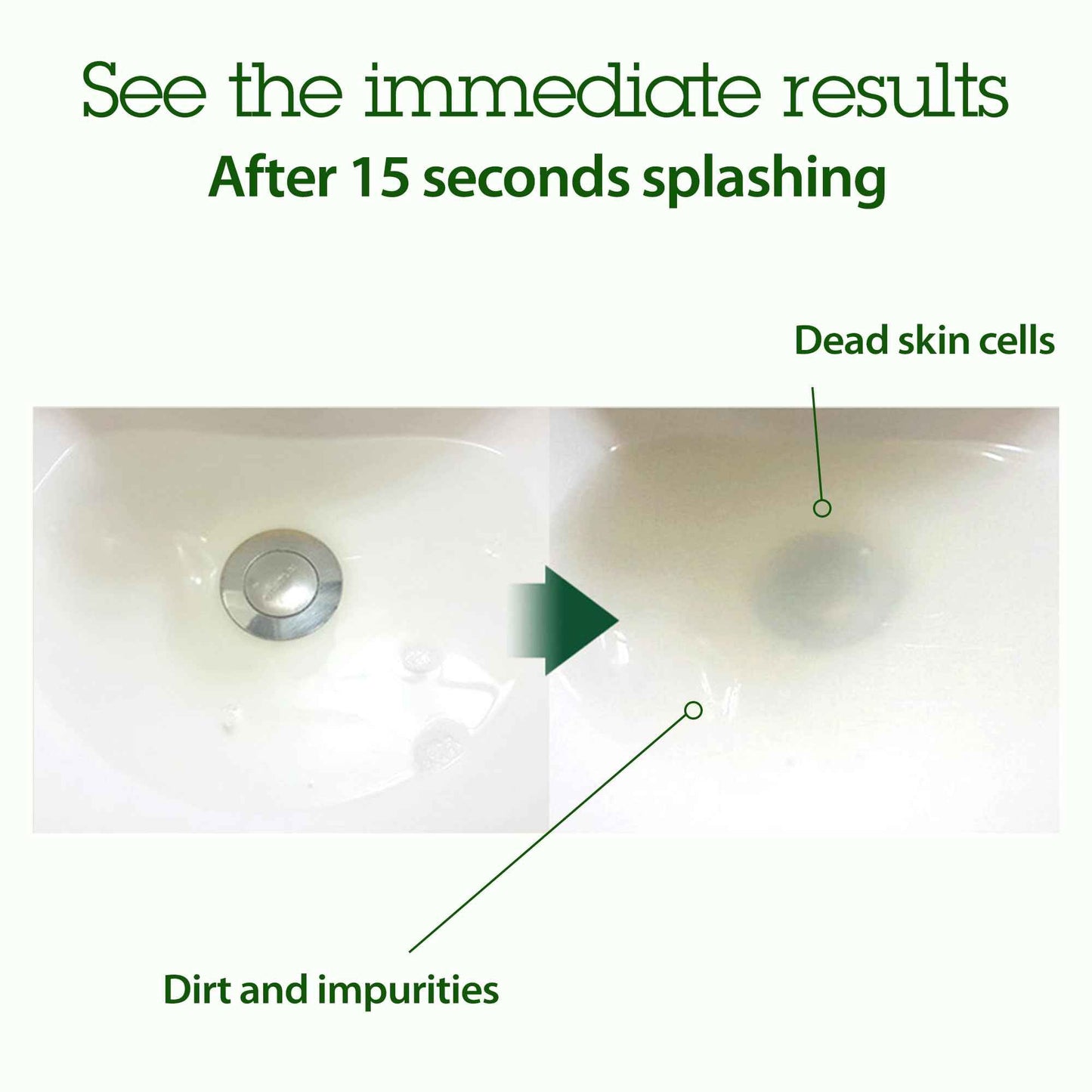 BLITHE Patting Splash Mask Face Exfoliator with Soothing & Healing Green Tea - Lactic Acid Exfoliating Face Wash for Acne Prone Skin, Vegan K Beauty Oil Controlling & Pore Clarifying 5.07 Fl Oz