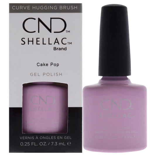 CND Shellac Gel Nail Polish, Long-lasting NailPaint Color with Curve-hugging Brush, Pink Polish, 0.25 fl oz