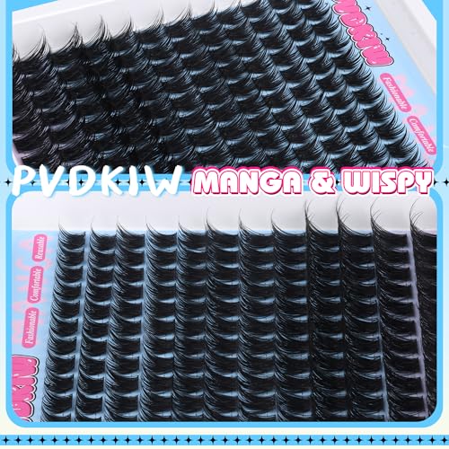 Volume Lash Clusters 10-18MM C Curl Wispy Eyelash Extensions 144Pcs