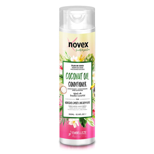 NOVEX Coconut Oil Hair Conditioner, with Pure 100% Organic Coconut Oil, 10.1 Fo Bottle